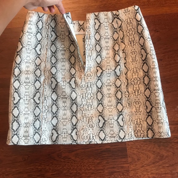Snake Print Mini Skirt - Picture 4 of 6